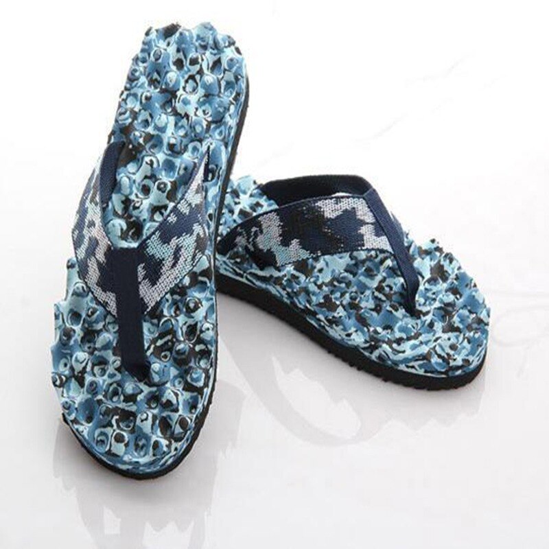 Été hommes enfants tongs Camouflage pantoufles eau sandales anti-dérapant chaussures décontractées fond souple plage Massage pantoufles