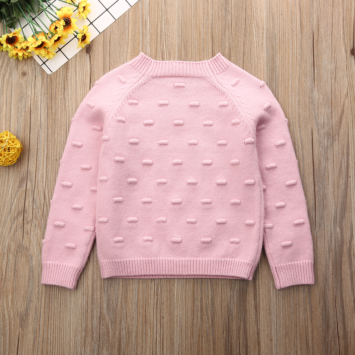 Infant Baby Girl Autumn Winter Clothes Knitted Sweaters Woolen Pullovers Tops