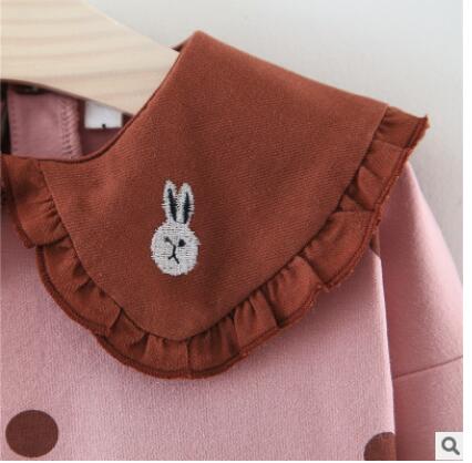Chandail en coton pour filles coréennes | En fil d'épissure, à porter à même la peau, joli et généreux, avec dessin animé, printemps