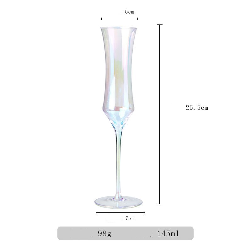 Verre à vin en cristal coloré arc-en-ciel, gobelet moderne, verre à champagne, verre à eau: YM0013