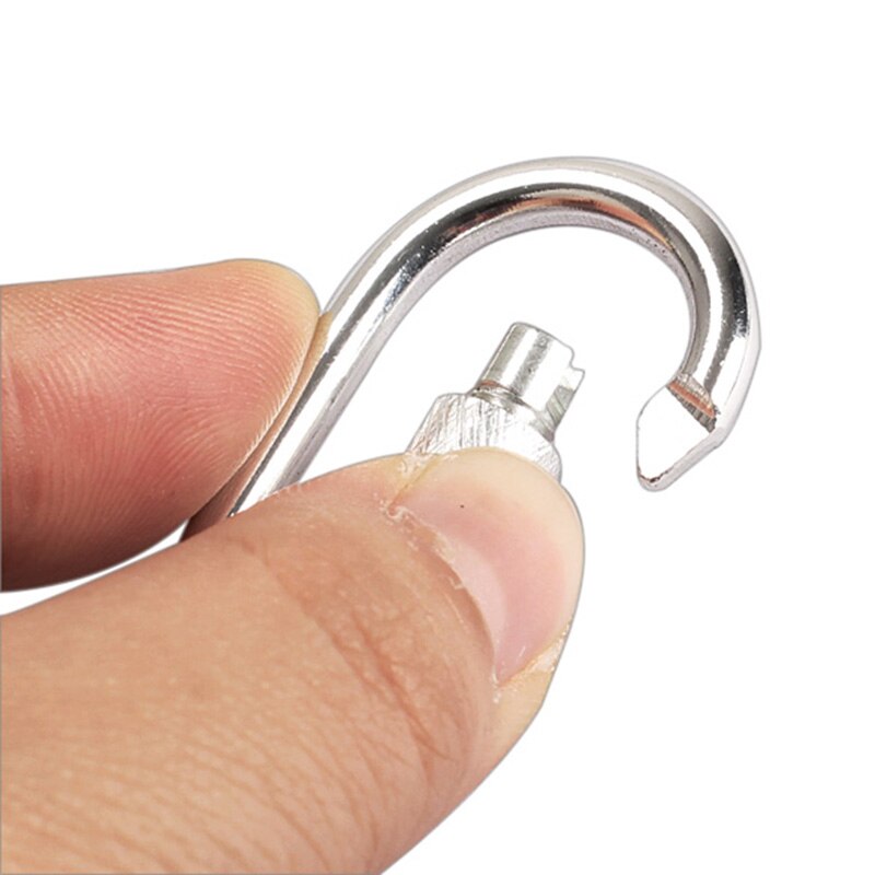 5 stks/set Schroef Lock Karabijnhaak Karabijnhaak Aluminium Legering Clip voor Outdoor Camping Wandelen FH99