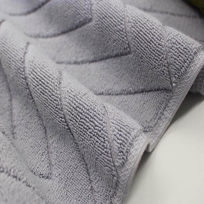 Cotton Towel-Shaped Ant-slip Bath Mat Entrance Doormat Machine Washable Toilet Bathtub Floor Mats 45x75cm