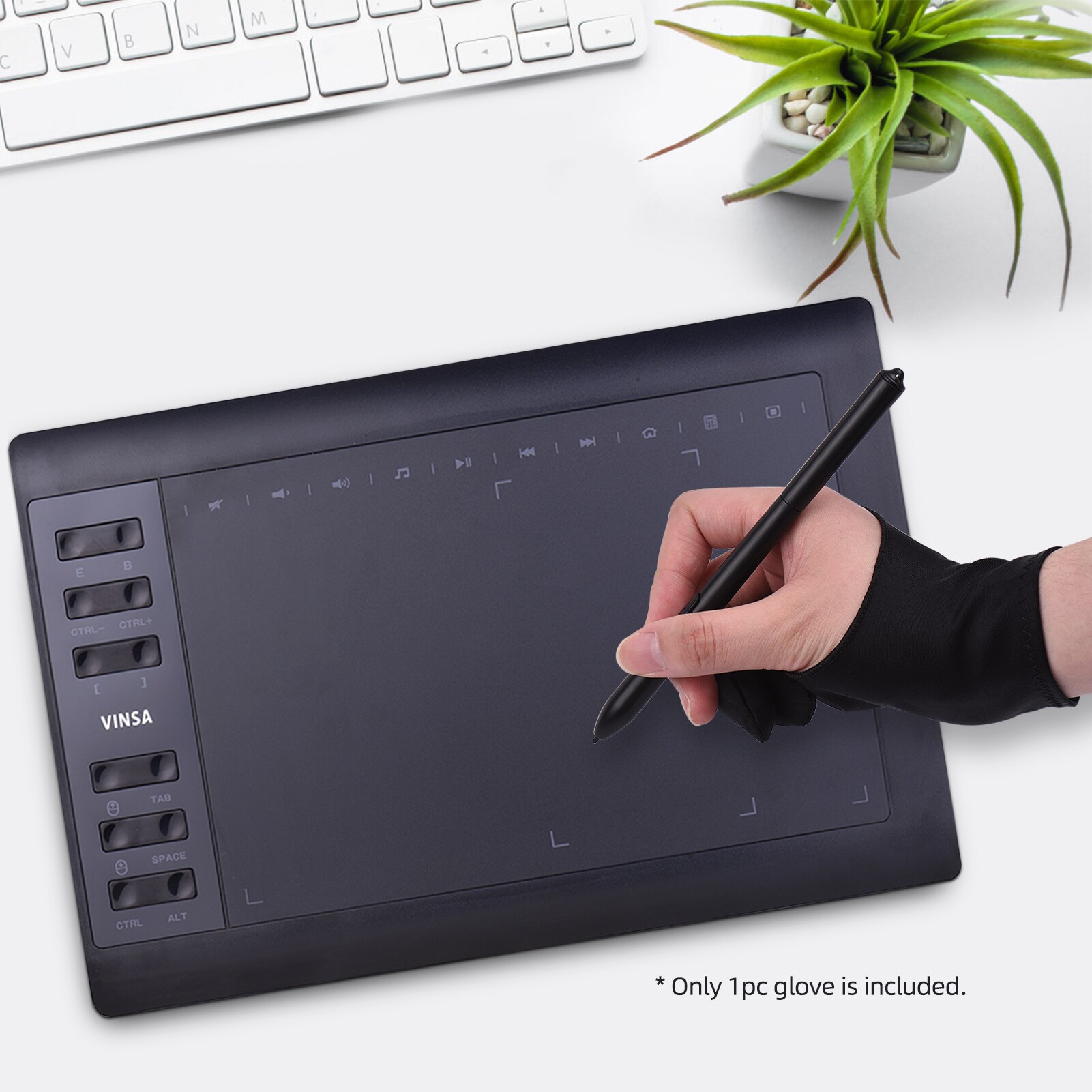 Gant de dessin pour artiste, Compatible avec Huion/Wacom/BOSTO/UGEE/VINSA, tablette graphique pour dessin