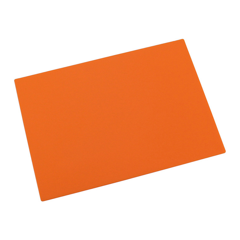 Write Pads Soft silicone Writing Pad Non-Slip Solid Color Writing Mat School Supplies AS99: Orange