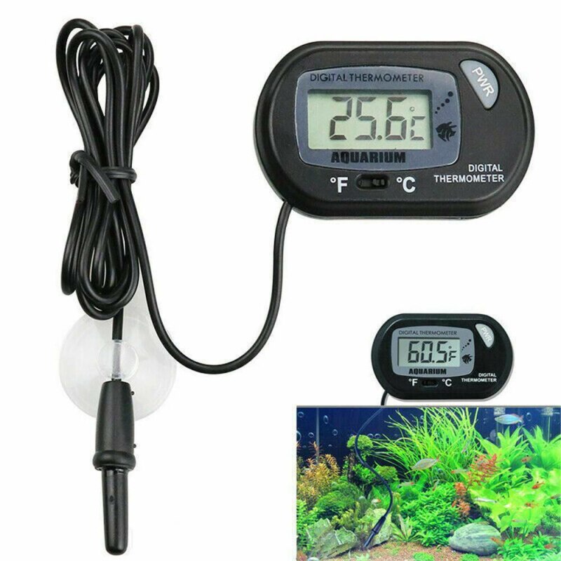 CENPEK Digitales Aquarium Thermometer - LCD Anzeige Mit Saugnapf Für Fischbecken