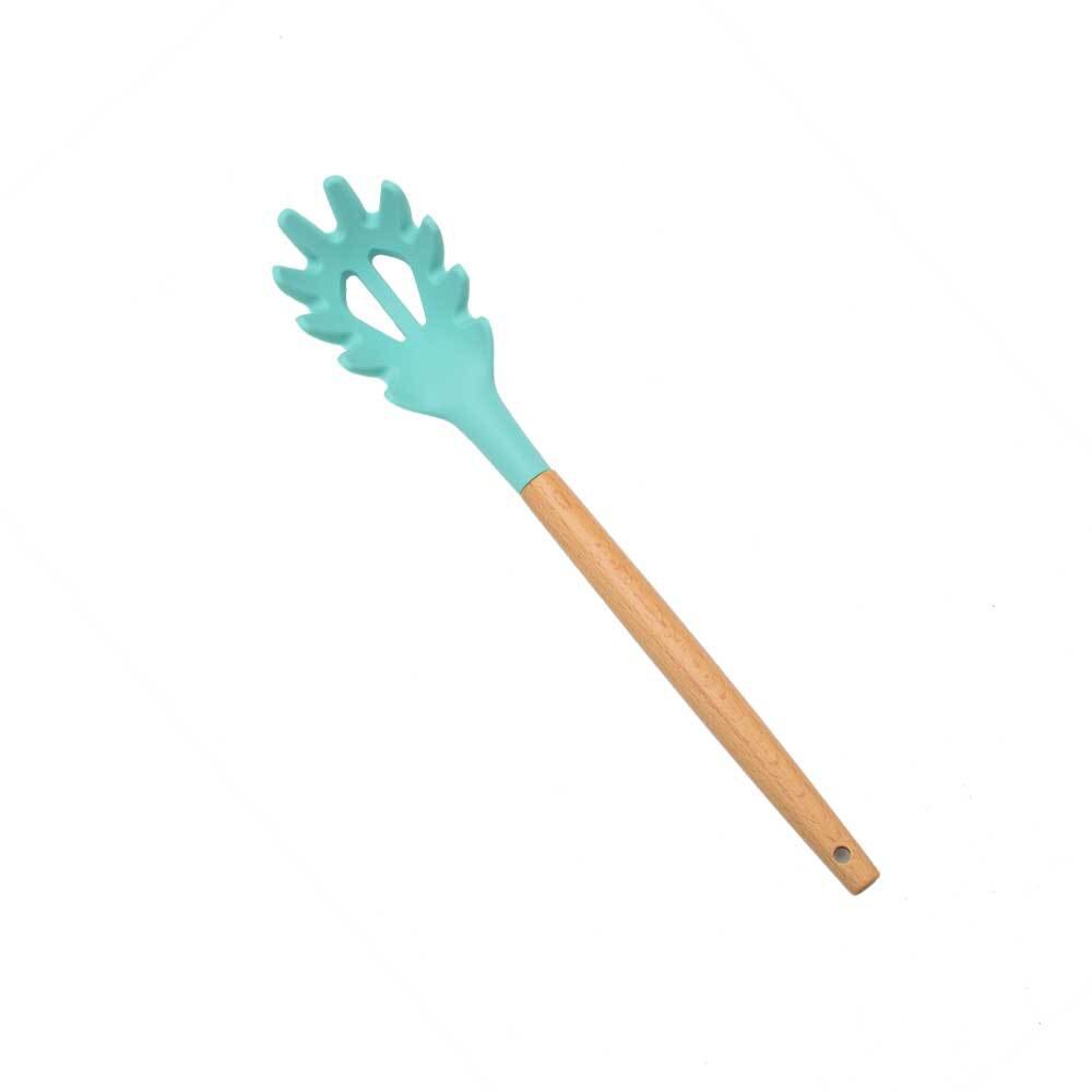 Silicone Cookware Set Kitchen Tools Non-stick Spatula Shovel Wooden Handle Cooking Utensils Kitchenware Accessories Egg Beaters: Spaghetti claws