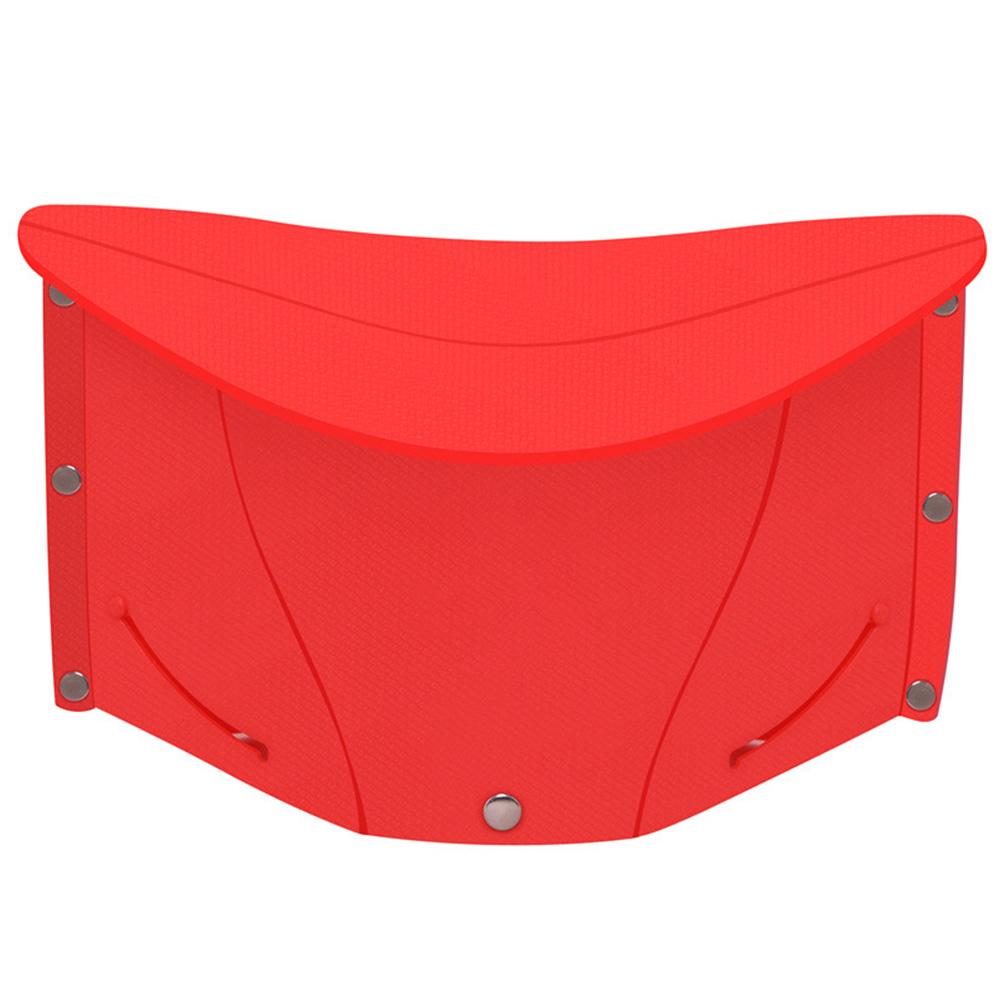 Folding Stool Multifunctional Portable Basket Heavy-duty Plastic Chair for Indoor and Outdoor Activities Use: Red