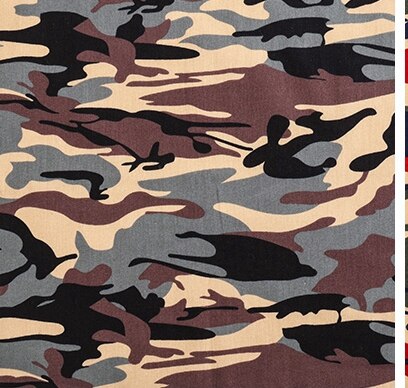 Tela de camuflaje de algodón de yardas, , tela de popelina para ropa de hombre 45*145 cm/unids TJ1343: 3