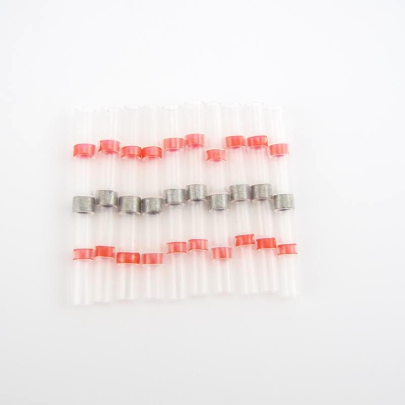 Waterproof Electrical Heat Shrink tube Connector plug cable wire Butt Sleeve Seal Soldering Terminals Insulated Solder awg 18-22