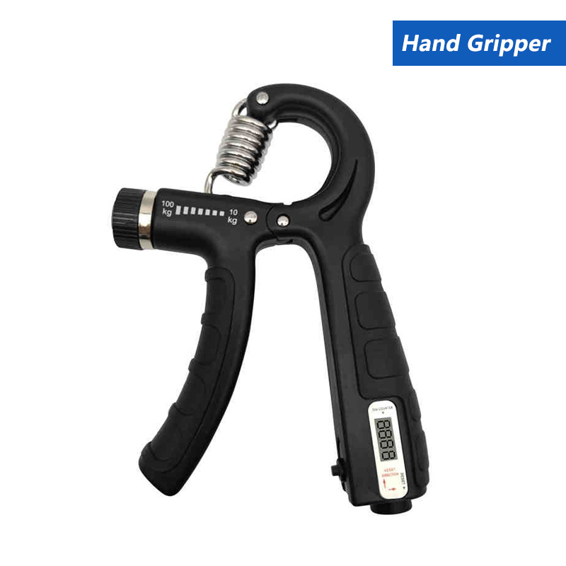 5-60Kg verstelbare gripsterktetrainer met vingertrainer Handgreepversterker voor spieropbouw en herstel van blessures: Beige