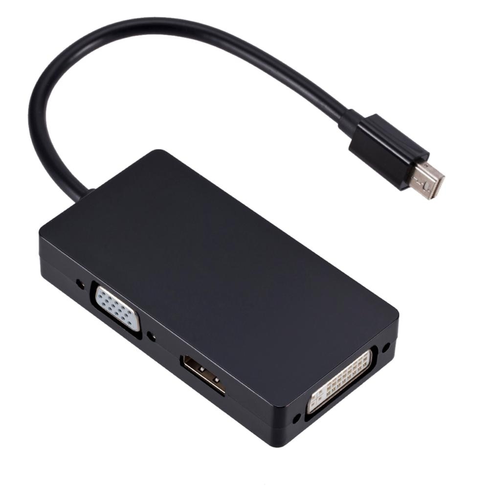 Asunflower Mini Displayport Thunderbolt DP To HDMI VGA DVI Adapter Converter Cable For IMac Mac Mini Pro Air Book TO Monitor TV