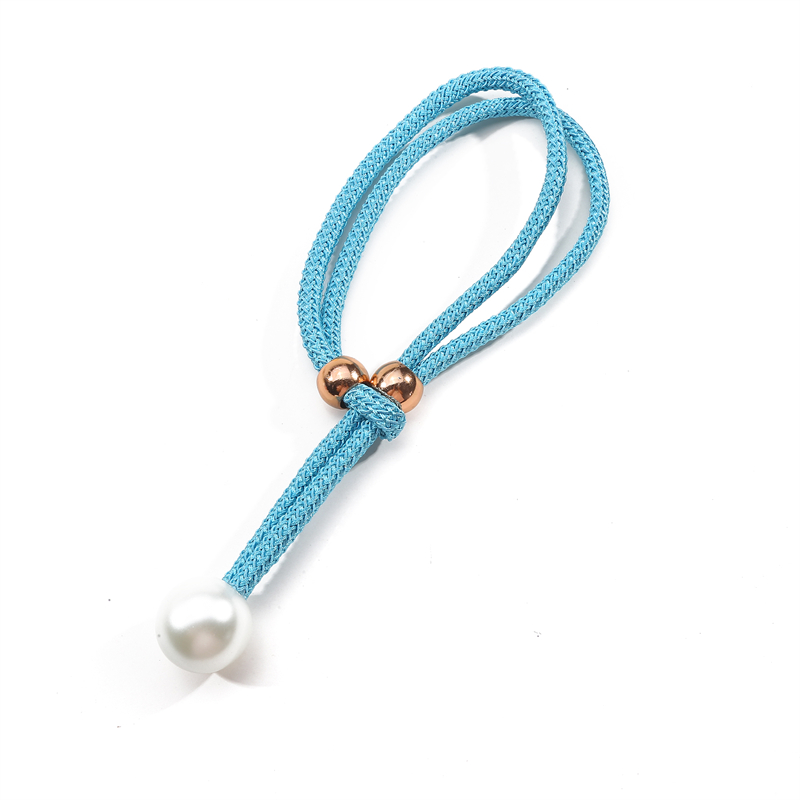 1/2 Stück Perlen-Vorhang-Raffhalter, Vorhang-Perlen-Raffhalter, dekorative Befestigungen, Seil-Vorhang-Raffhalter, kein Stanzen, verstellbare Ausziehhalter, Seil: Burgunderrot / 55-90cm