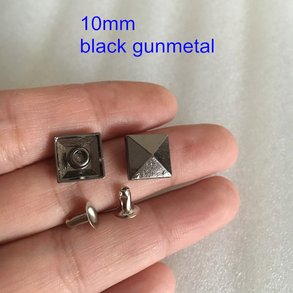 100 set 10mm Square Pyramid Rivet Studs Rapid Rive... – Grandado