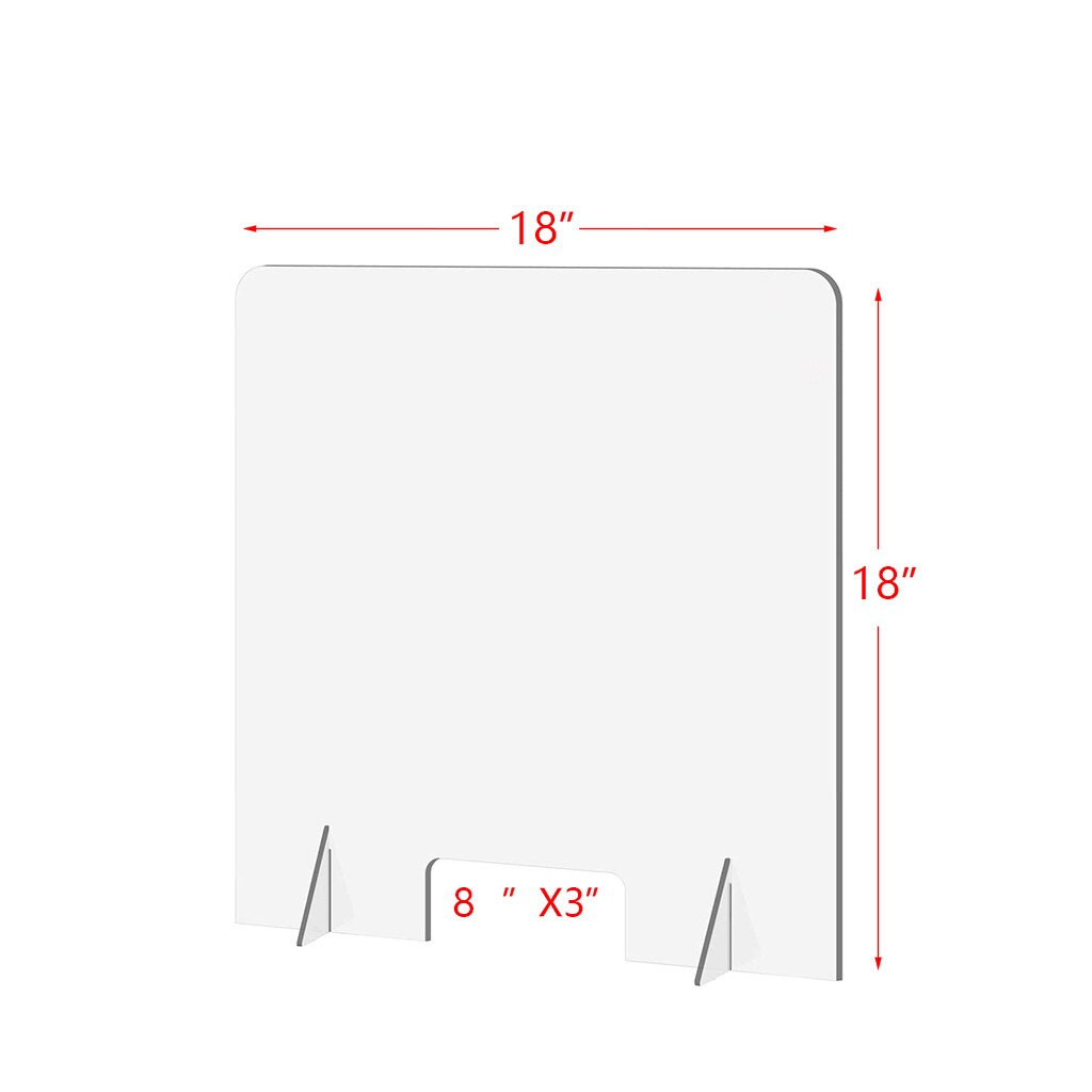 Protection Screen Sneeze Guard Shield Clear Perfection Reception Side Counter Sprayed Uv Cut Transparent Counte18“X18“