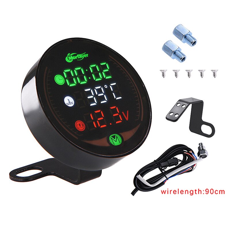 KOSO motocykl termometr robić wody erature licznik długości godzin dla NMAX XMAX 125 250 300 XJ6 CB650F AEROX termometr robić wody adapter godziny silnika