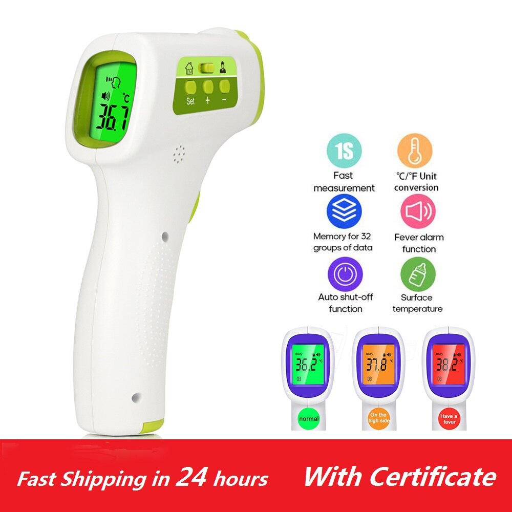 Digitale Infrarood Thermometer Pyrometer Huishoudelijke Thermometer Baby Kids Termometro Lcd Non-Contact Infrarood Thermometer