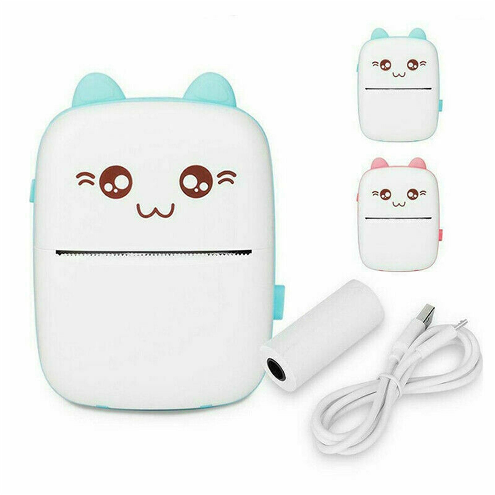 Cartoon Mini Portable Thermal Printer Photo Pocket Printer Printing Wireless Bluetooth For Android Ios Printers Impresoras