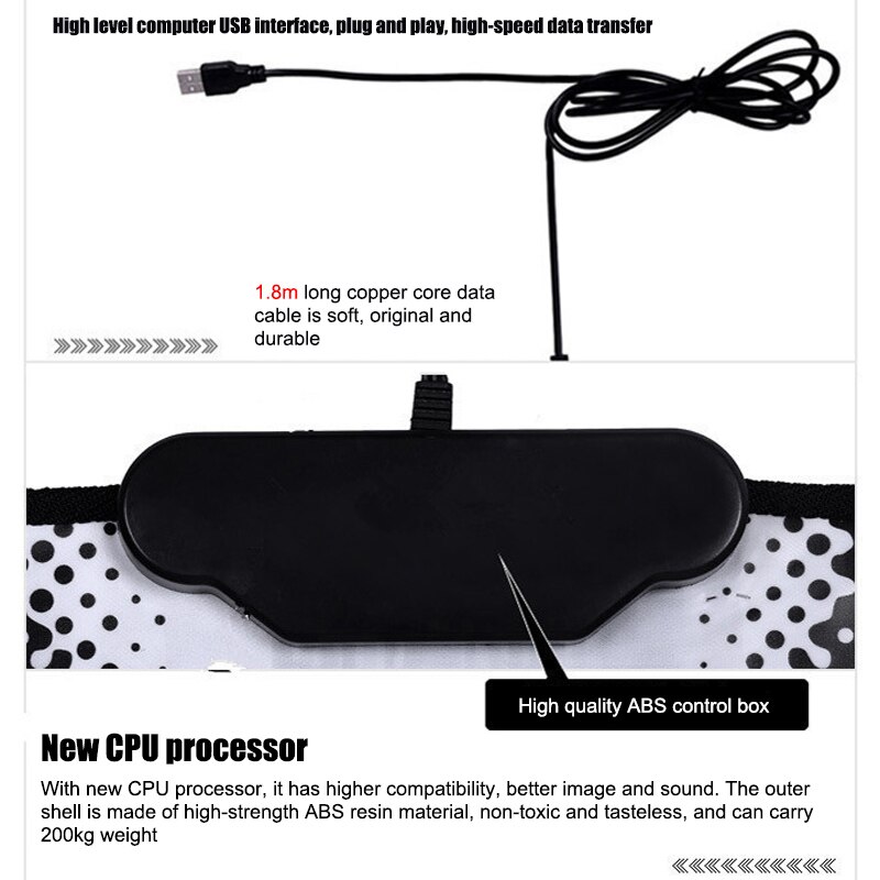 Non-slip Dancing Deken Dansmat Dansmat Dansen Stap Pads Naar Pc Met Usb EDF88