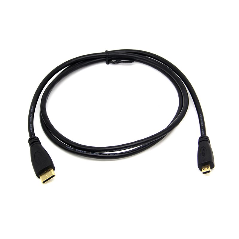 Mini HDMI Compatible macho a Micro HDMI Compatible macho HD datos C a D ordenador móvil Cable de conexión de tableta de alta definición