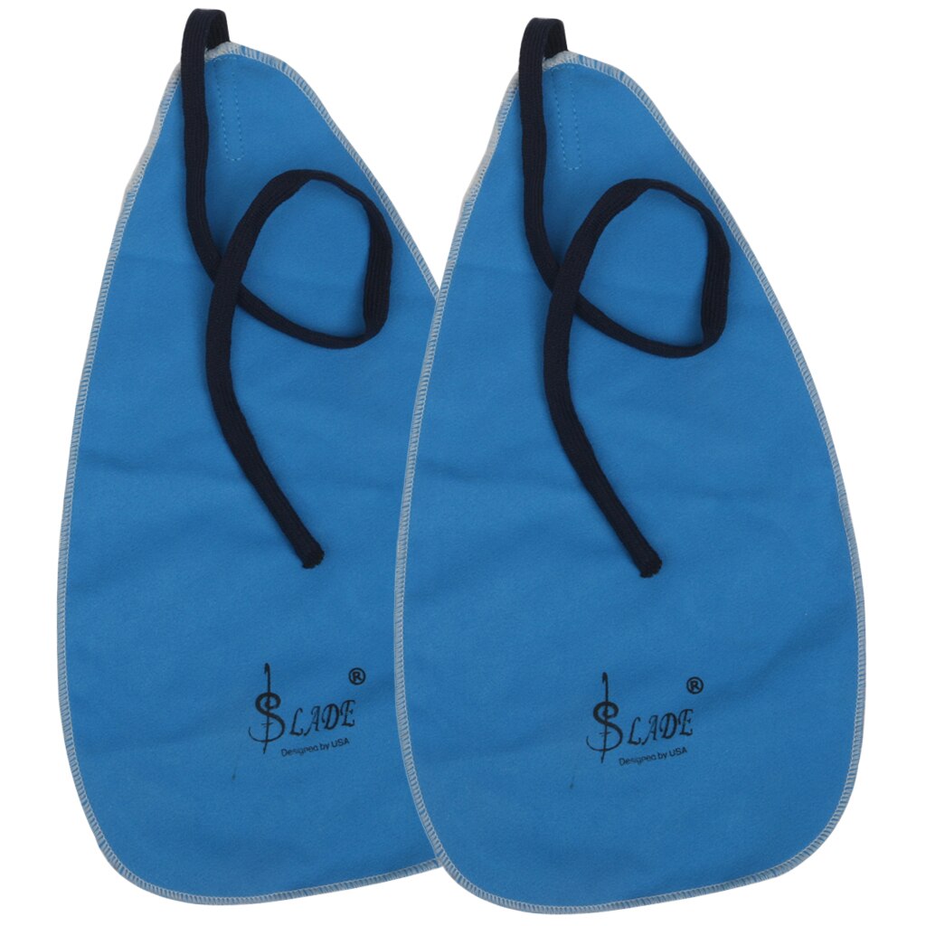 Pro 2 Stuks Pull Through Schoonmaken/Polijsten/Vegen Doek Met Riem Voor Sax Fluit Trompet Klarinet Cleaning Onderhoud