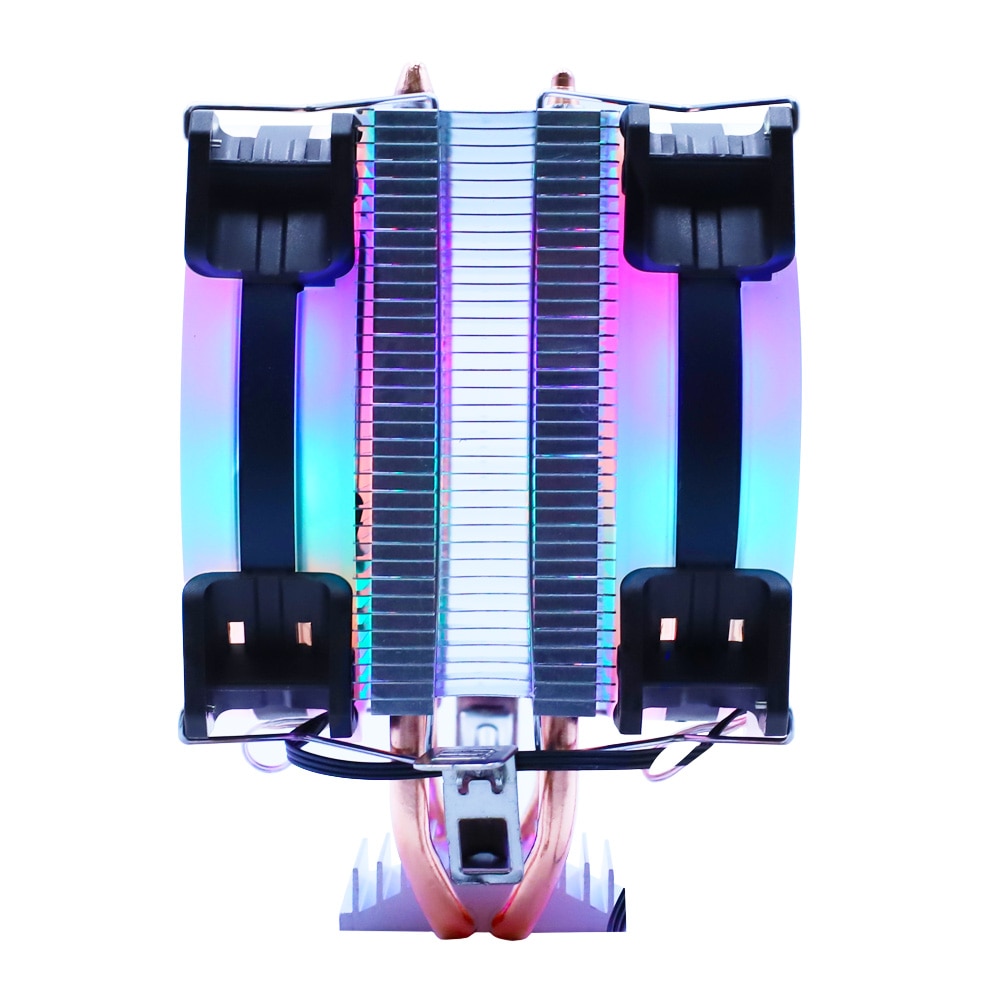 Wovibo Cpu Cooler Cooling Fan 3PIN 4Pin Ventilador Stille Voor Intel 775 1150 1151 1155 1200 1366 X79 X99 AM3 AM4 Radiator