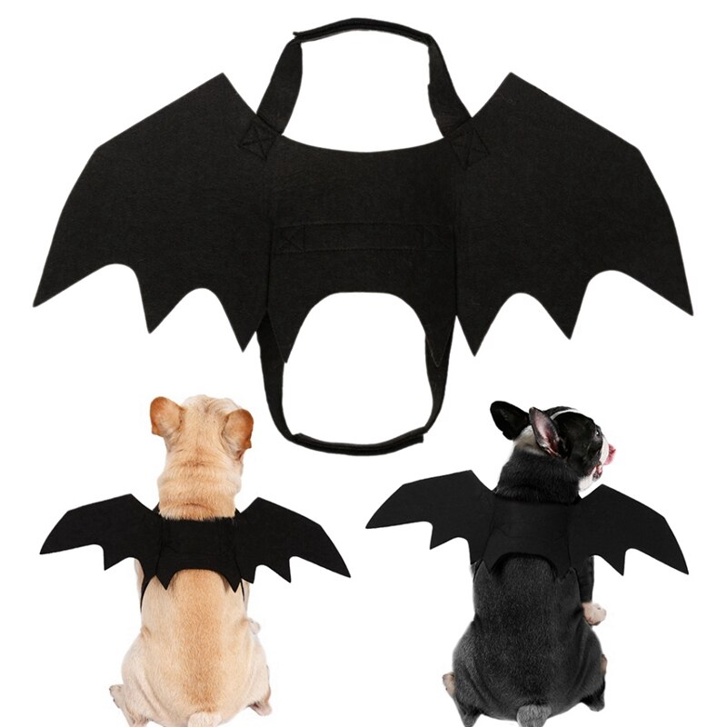 Halloween Pet Dog Cosplay Costumes Dog Cat Black Wings Cute Fancy Dress Up Halloween Pet Dog Cat Costume