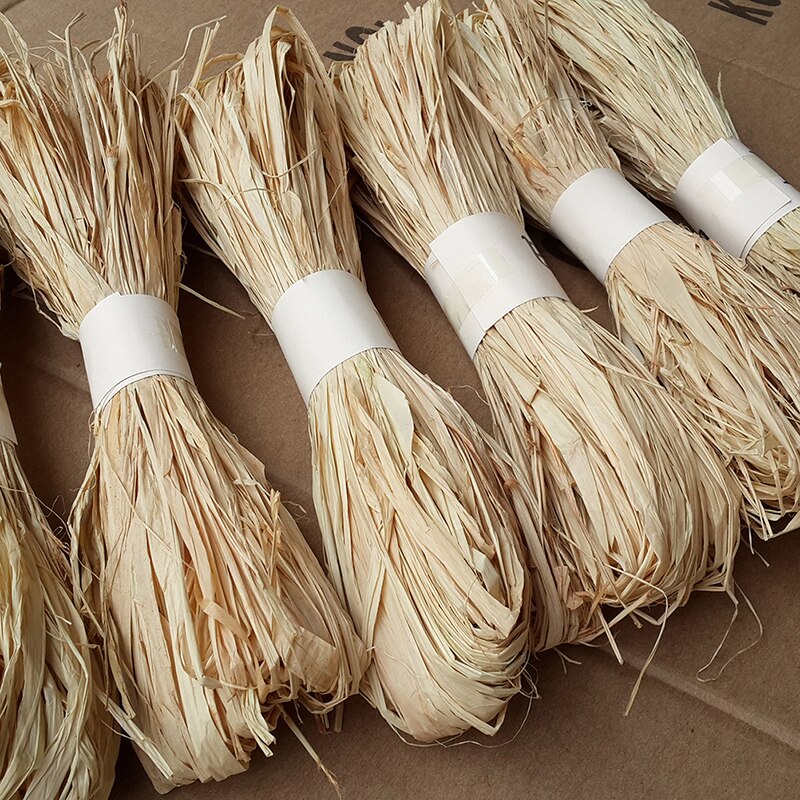 Cuerda de rafia Natural para decoración de fiestas, 1 Juego de cuerda de rafia Natural para manualidades, de invitación de boda