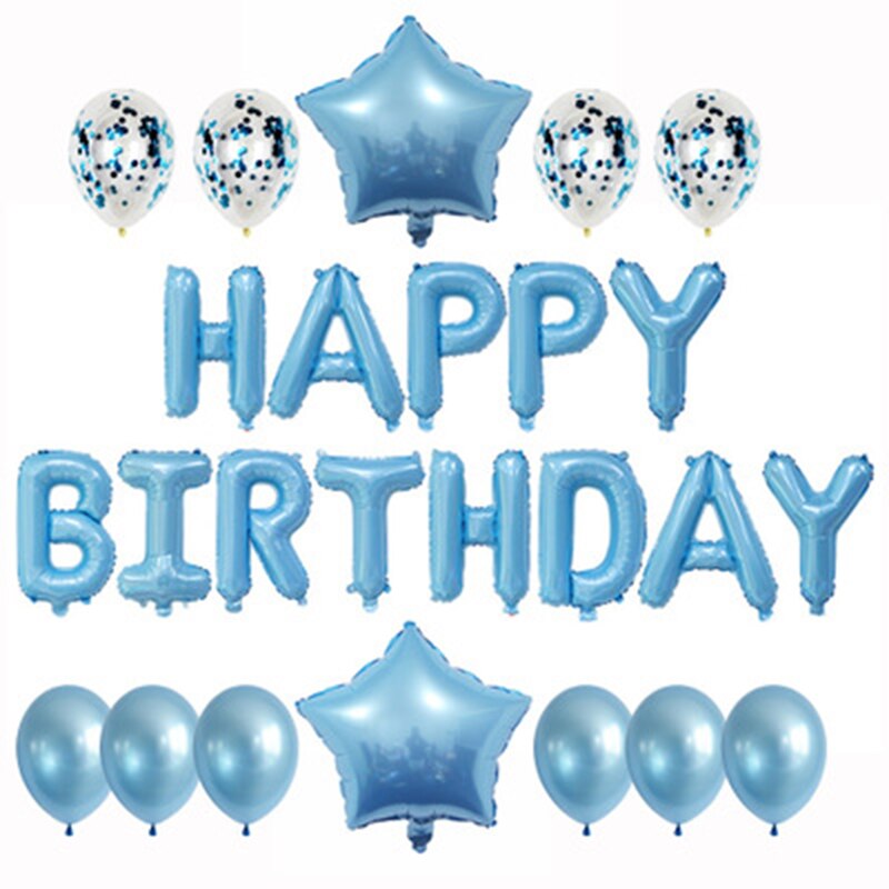 Happy Birthday Letter Baloons Decor Air Balls Globos Birthday Baby Shower Boy Girl Party Decorations Supplies Kids Toy