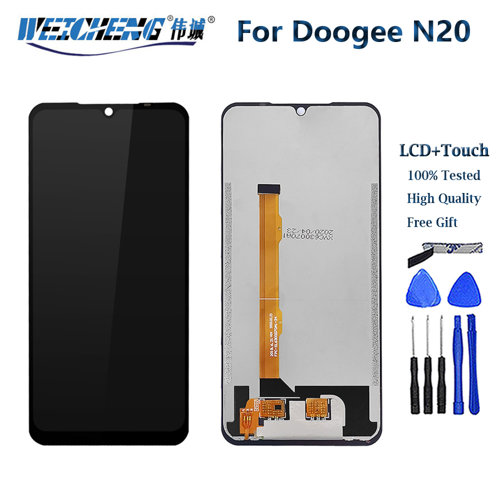 Originele Voor DOOGEE N40 N20 Pro N50 N55 N55 Plus N55 Pro LCD Display + Touch Screen Digitizer Vergadering
