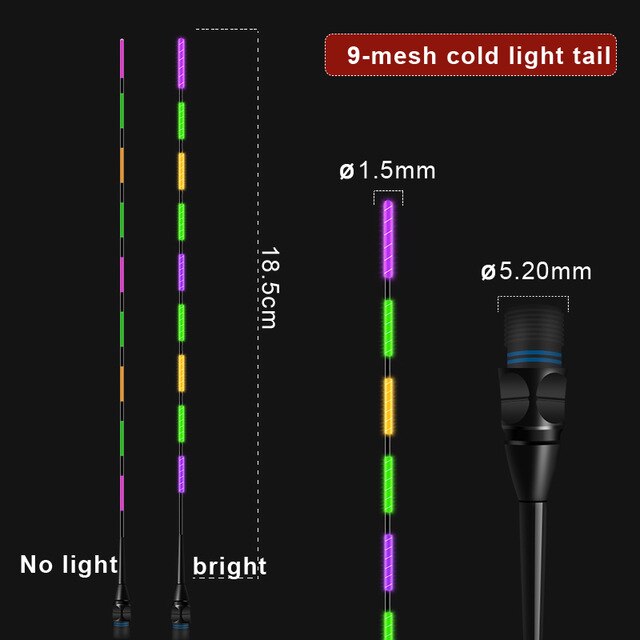 Super lumineux nuit pêche LED Smart flotteur haut lumineux Ultra sensible électronique flotteurs bouée accessoires de pêche en plein air: Bourgogne