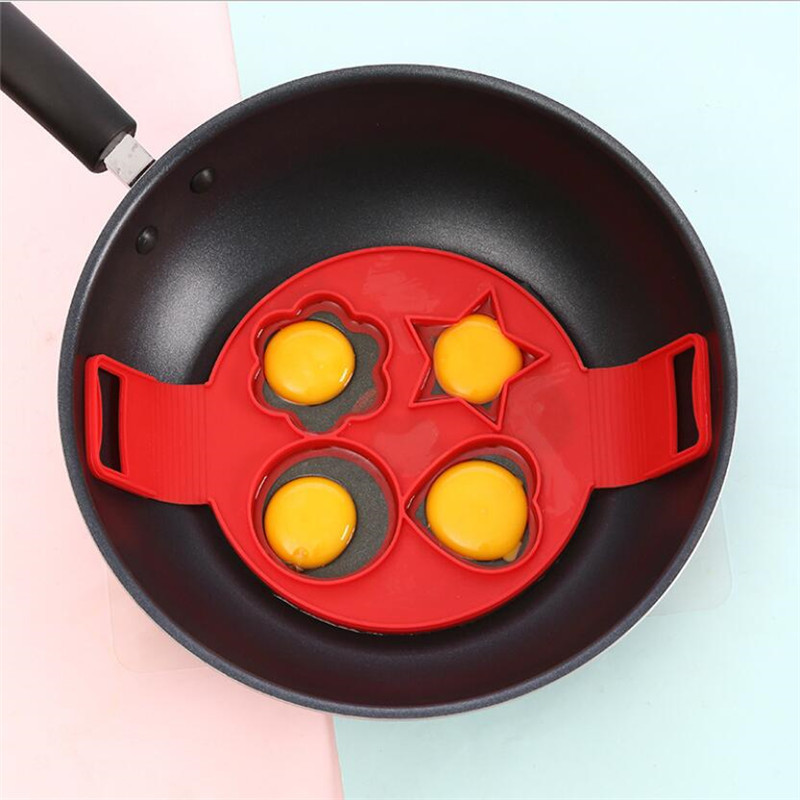 Eggkokere pannekaker maker mold egg shaper omelett nonstick matlagingsverktøy pan flip egg ring mold kjøkkenutstyr tilbehør