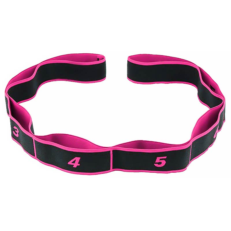 Yoga Zugband - Elastisches Stretchband - Strapazierfähiges Widerstandsband für Fitness, Gym, Pilates: Rosa