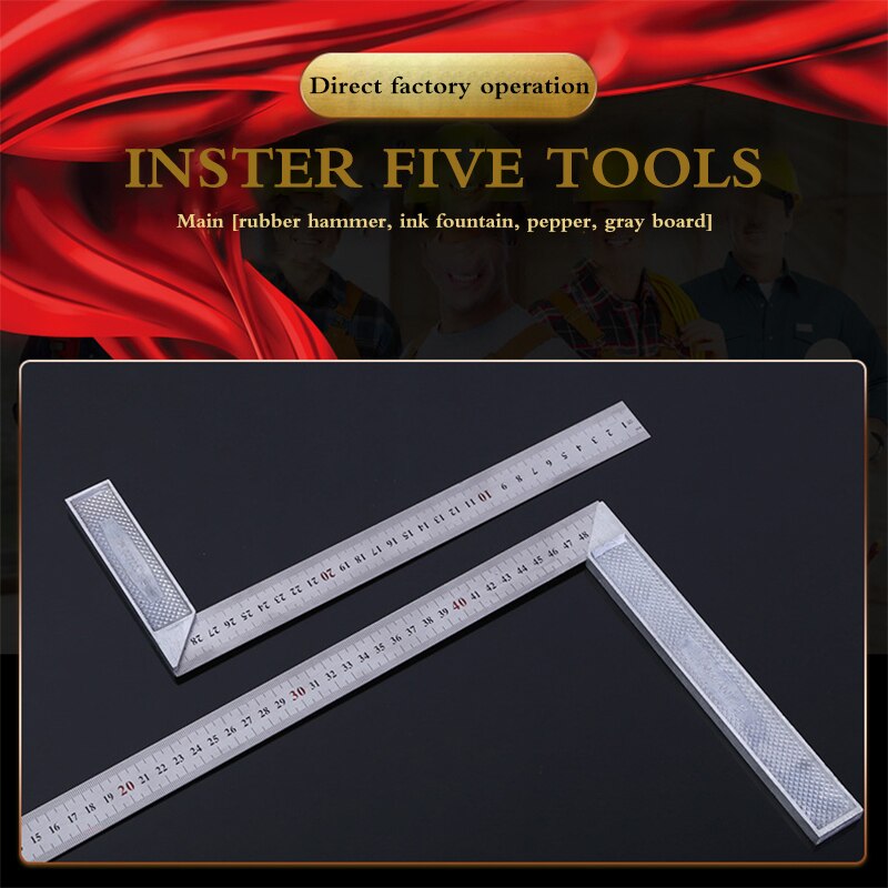 90 Degree Try Square 30cm/1mm Engineers Wood Measuring Tool Metal Steel Right Angle Ruler