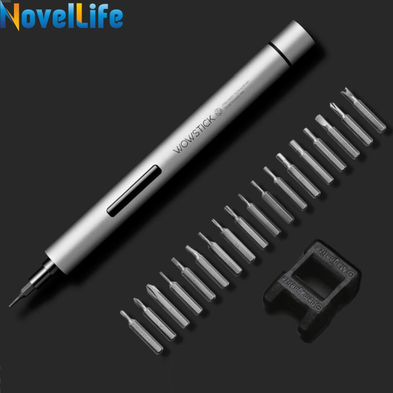 Wowstick 1P Pro Mini Draadloze Elektrische Schroevendraaier Voor Telefoon Xbox Rc Speelgoed Camera Precieze Reparatie Tool 1/8 inch Bits