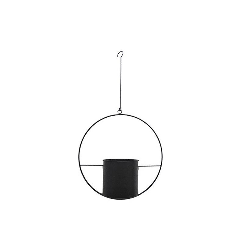 Macetas colgantes de hierro para colgar Flores, cesta de macetas de montaje oscilante en la pared, cadena de maceta decorativa para decoración del hogar y balcón: E