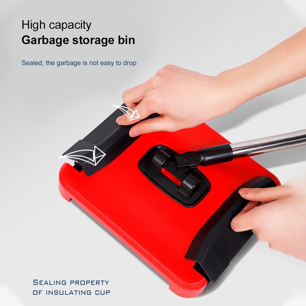 Carpet Floor Sweeper Hand Push Automatic Broom Home Office Carpet Dust Shredded Paper With Brush Cleaning Sweeper 110*24*22cm