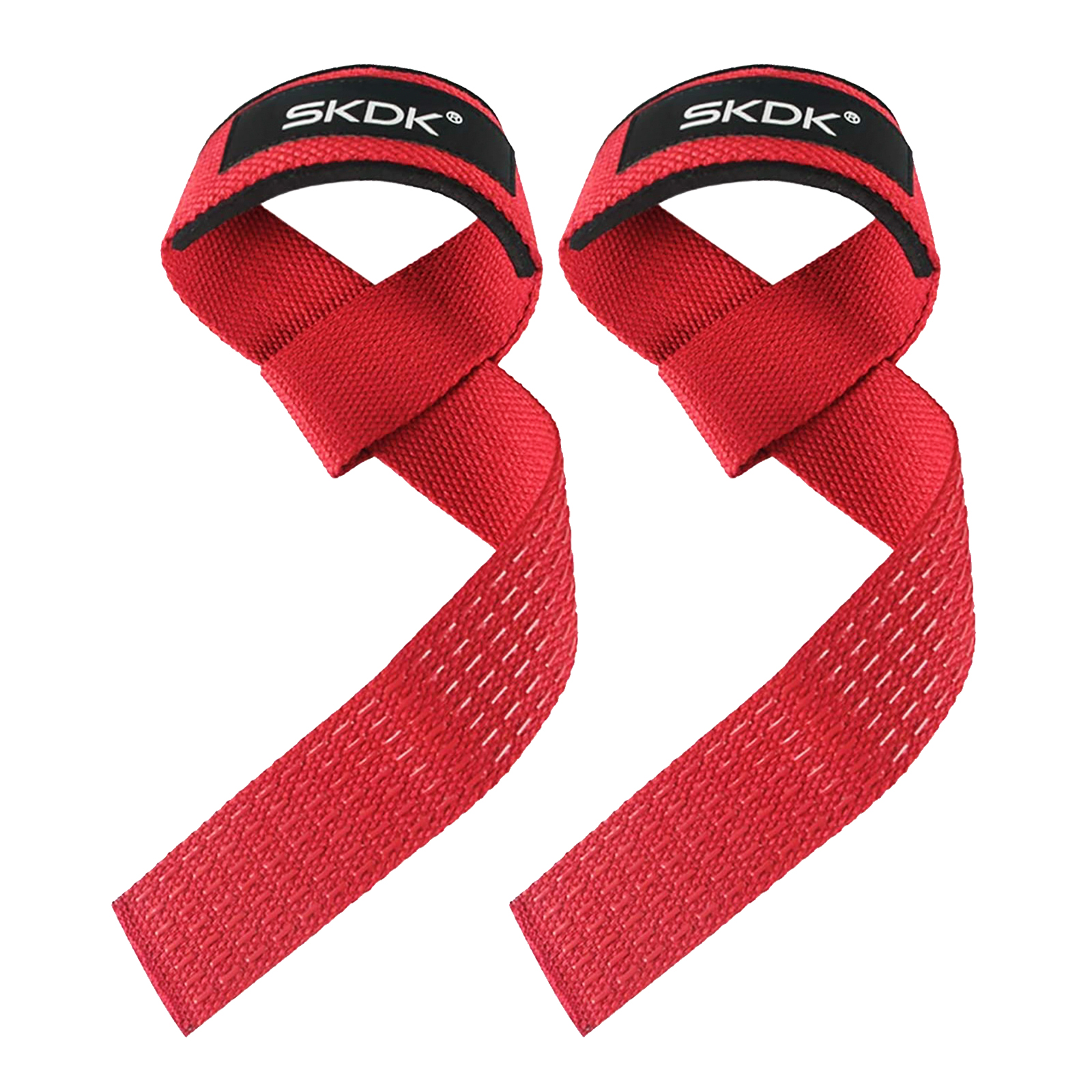 Sangles d'haltérophilie antidérapantes en Silicone, 2 pièces/4 pièces/3 paires, sangles de poignet de musculation, Deadlifts Crossfit, poignées de poignet: Rouge