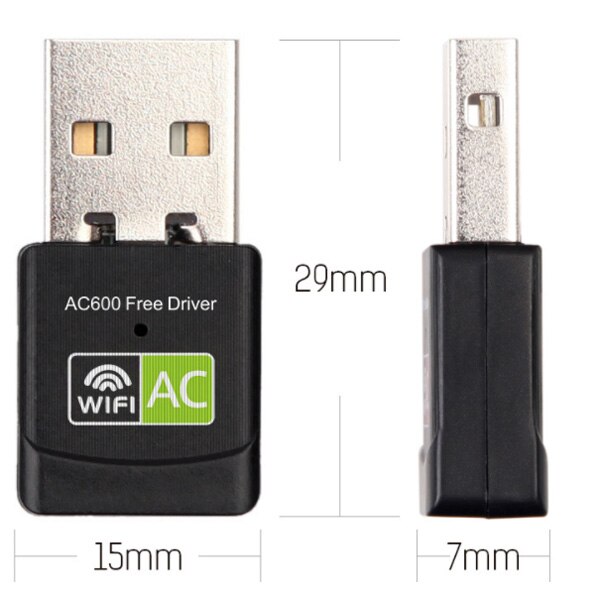 Usb wifi-adapter wifi-dongle  ac600 mbps gratis driver snelle usb draadloze adapter voor desktop en laptop