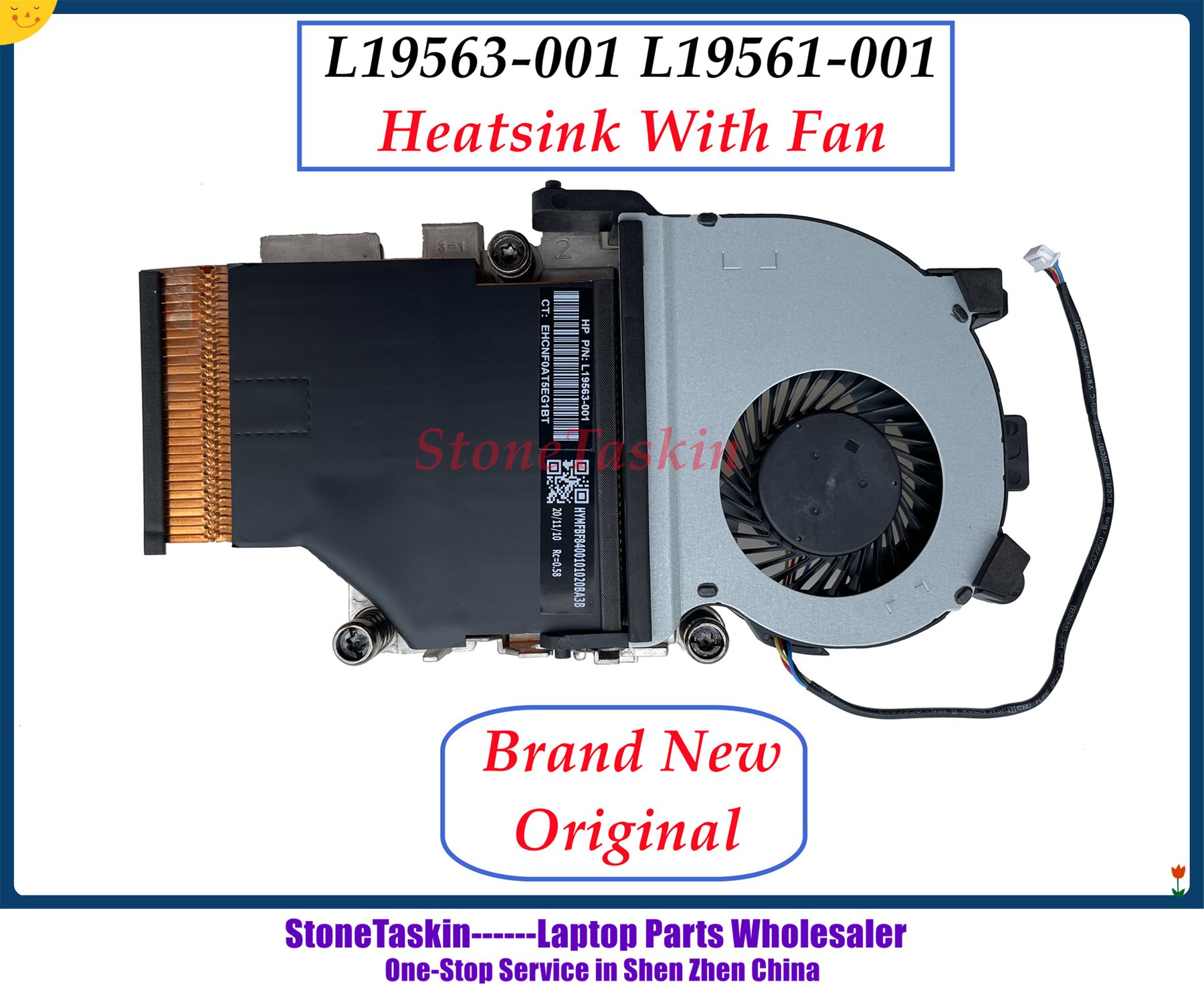 StoneTaskin L19563-001 L19561-001 For HP EliteDesk 800 400 G4 Heatsink with Fan radiator Original 100% Tested