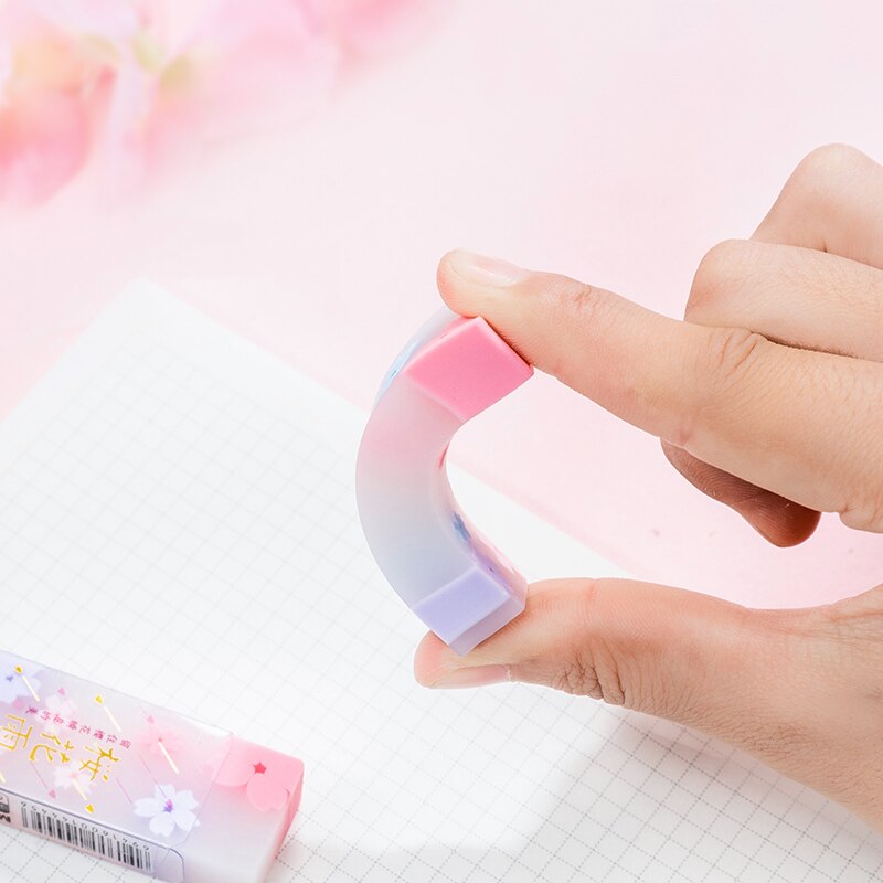 Cute Transparent Eraser Children's Special Cartoon Colorful No Marks No Chips Eraser Kawaii Stationery