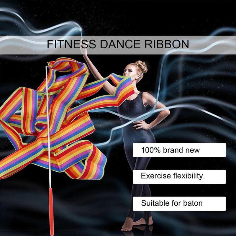 Bunte bänder 2M rhythmische gymnastik tanzen bänder freundlicher bänder