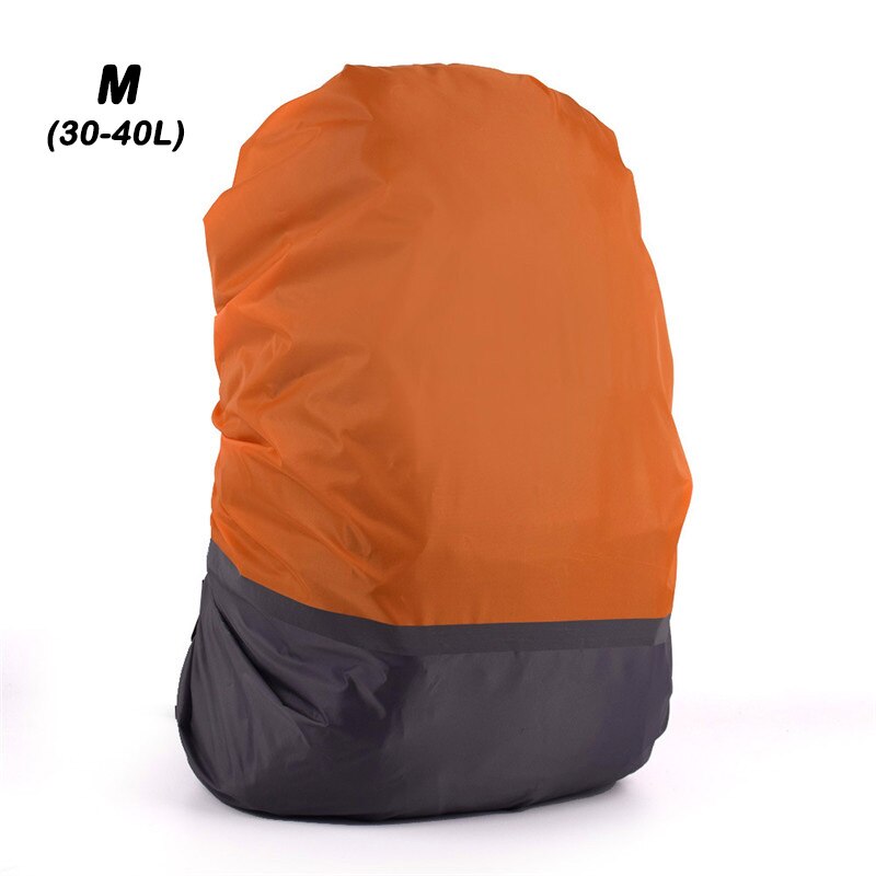 Waterproof Bag Cover 30L to 55L Polyester Milticolor with Reflective Strip Backpack Dust Rain Cover For Camping Hiking Climbing: Pink