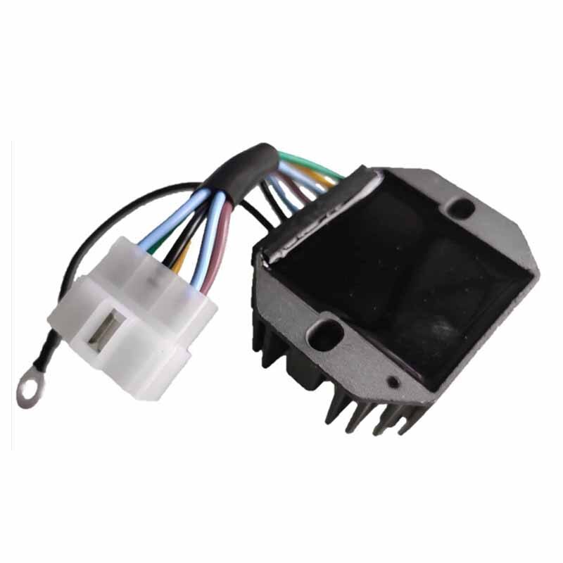 Regulador de voltaje de H1550-64600 para Tractor Kubota, regulador de voltaje de 12V 15533-64600 con 6 pines, B5200 B6200 B7200 B8200 B9200