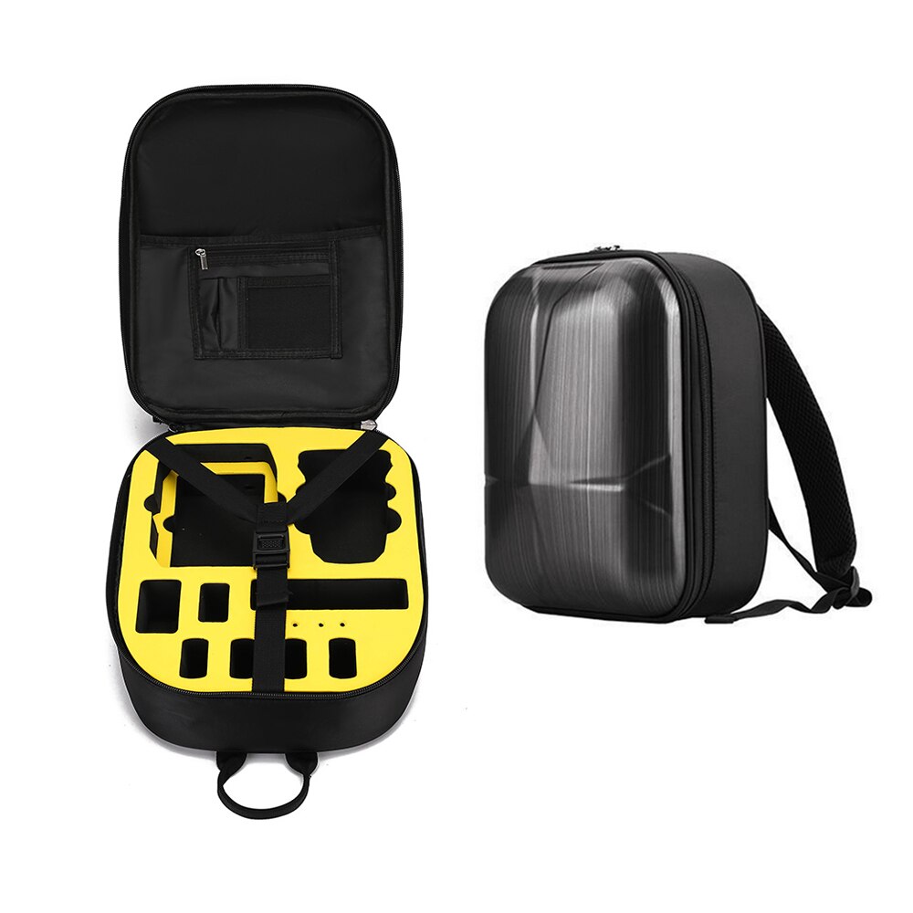 Mavic Mini 2 Hardshell Backpack Storage Bag Drone Waterproof Handheld Carrying Case Protective Box for DJI Mini 2 Accessories: Yellow
