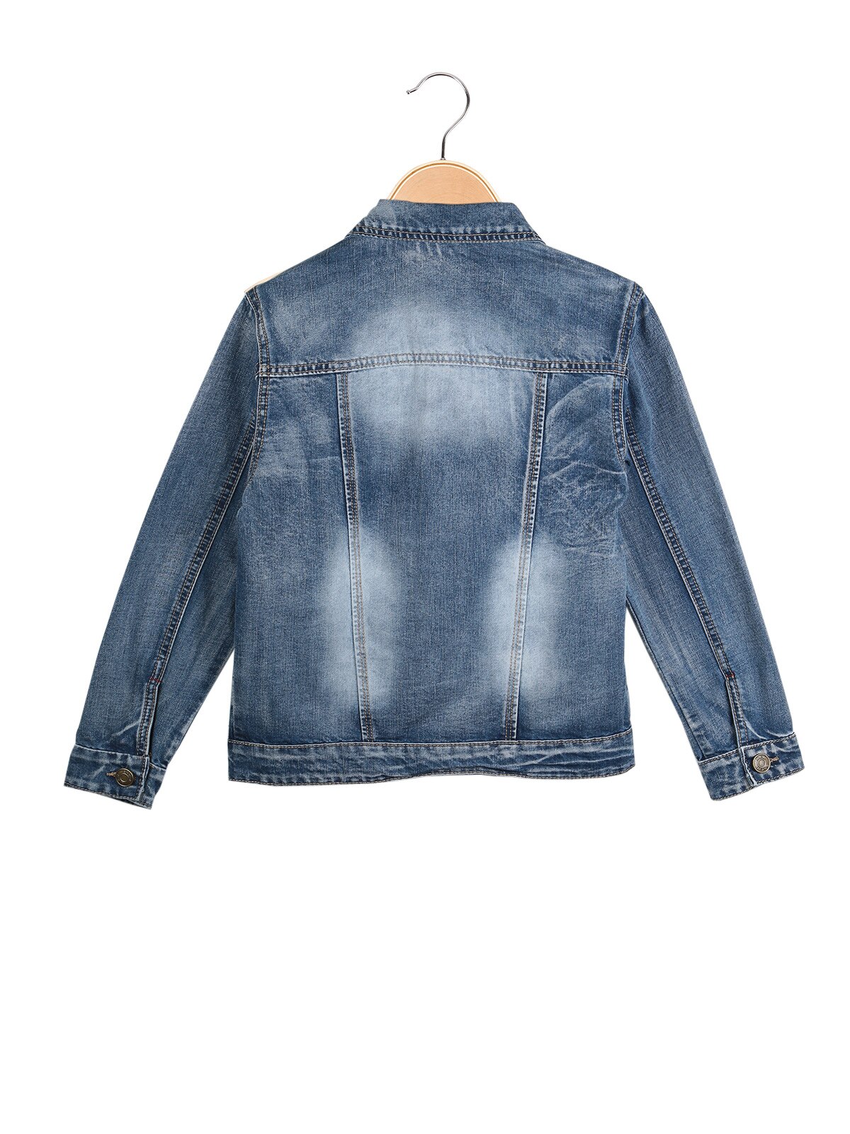 Denim jas met zakken