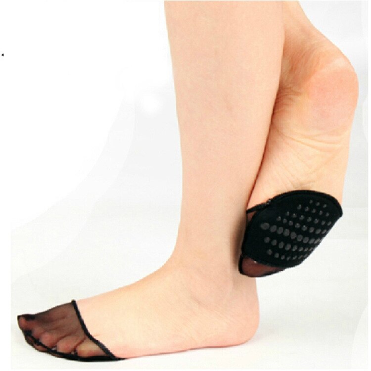 2 par japanske og koreanske populære usynlige ankelstrømper frontpude anti-skrid mesh gaze trædepude sokker liners dame