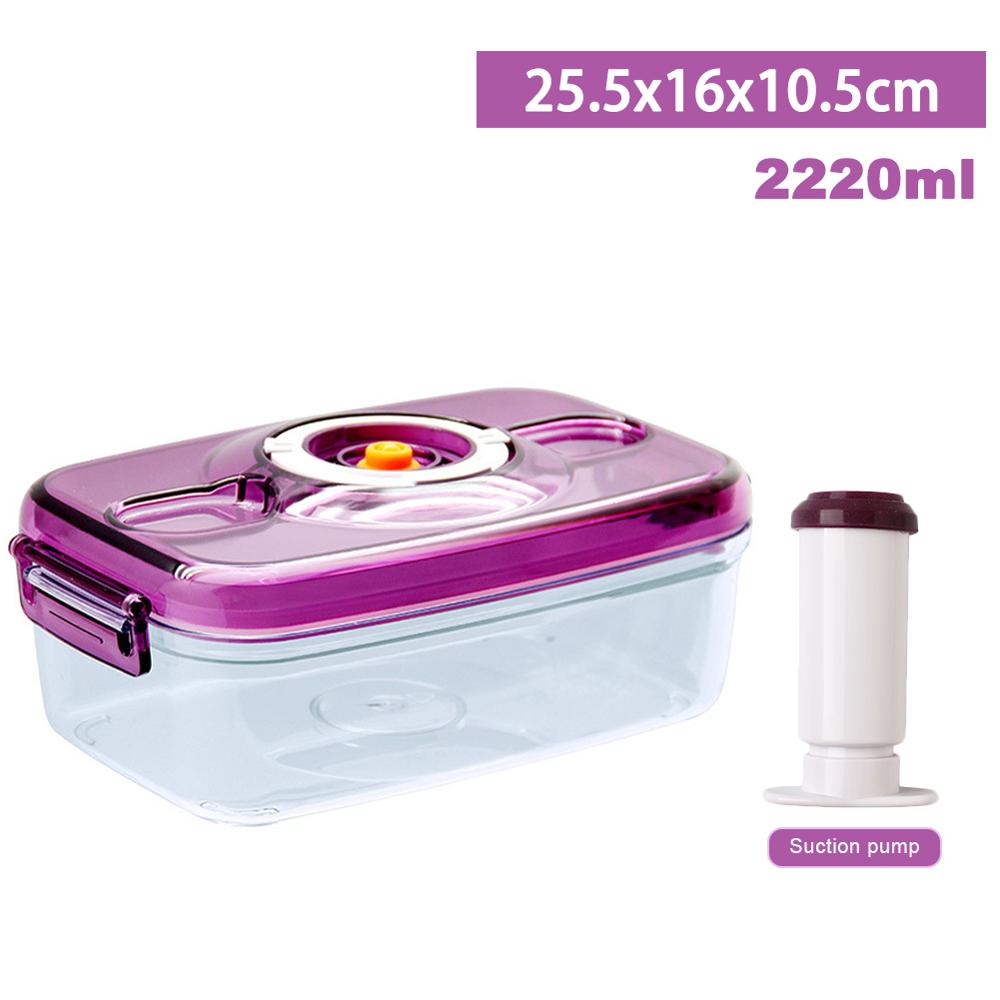 Vacuum Container Plastic Food Storage Container With Lid Damp Proof Large Capacity Kitchen Box for Vacuum Sealer