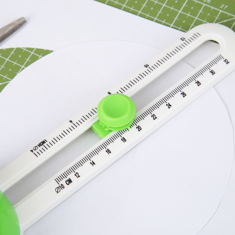 Round Cutting Knife Patchwork Compass Circle Cutter Paper Scrapbooking Cutters Cutting Machine Cards Cutters Office Supplies