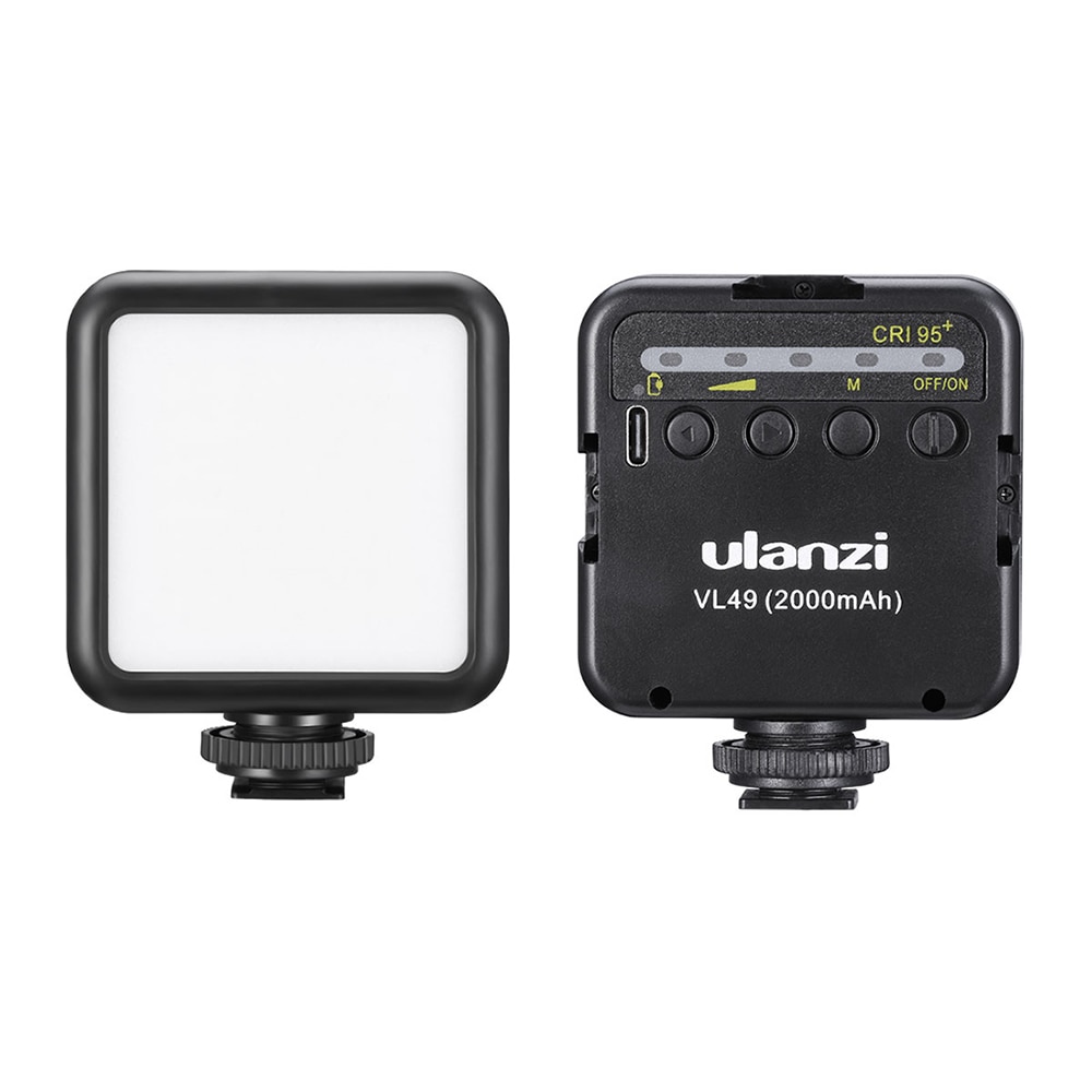 Ulanzi VL49 6W Mini LED Video Licht Gebaut-in 2000mAh Batterie 5500K Fotografische Beleuchtung für Canon nikon Sony DSLR Kamera