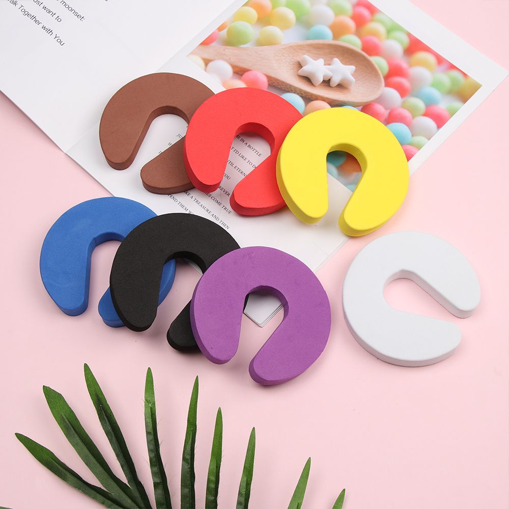 4PCS Soft Foam Door Stopper Baby Kids Safety Door Clip Finger Protector Guard Kitchen Bedroom Home Security Accessories